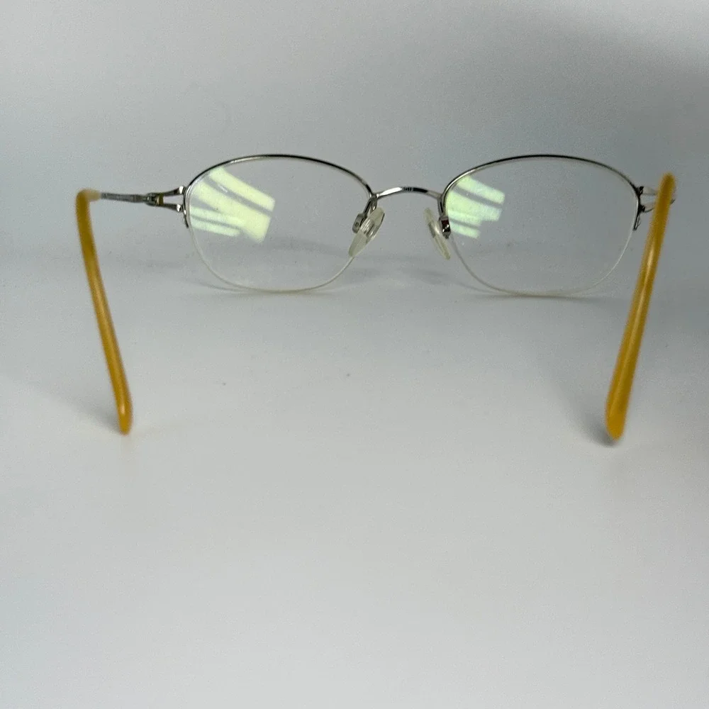 Aristar‎ Charmant AR6840 Eyeglasses Silver Oval Half Rim 49-19-135 Color 21816